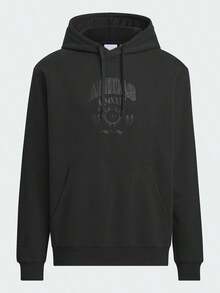 Adidas Spring/Autumn Unisex Elegant Fashion Hooded Sweatshirt Casual Versatile Couple Pullover JW1963 - Black - View 1