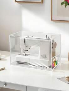 Durable Sewing Machine Cover, Transparent Sewing Machine Dust Cover, PVC Material Transparent Sewing Machine Protective Cover, Sewing Storage - Multicolor - View 5