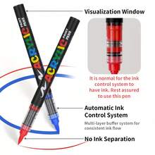 13-61 Colors Acrylic Maker Pens Set,With Soft And Brush Tip,Suitable For Glass,Wood,Stone,Ceramics,Fabrics,Metals,Canvas,Card Making,Professional Artistic Use,Office And School Supplies,A Great Gift For Student And Friend,Back To School - Acrylic Marker Set - View 7