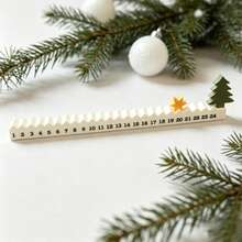 1pc 12-Month Christmas Countdown Calendar Desktop Decoration With Jagged Track And Star-Shaped Christmas Tree Ornament, Fun Calendar Decor For Christmas Tabletop Arrangement, Great Gift Choice - View 7
