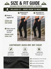 Women's Lightweight Thin Quick-Dry Hiking Pants, Travel Golf Cargo Hunting Pants With Zipper Pockets, Sports Pants - Dusty Blue - View 2