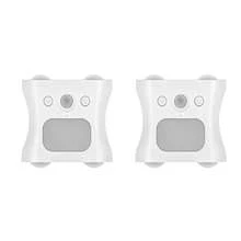 16 Color Smart Sensor RGB Wall Light Night Light, Magnetic Installation, Remote Control Operation, USB Rechargeable, Suitable For Bedroom, Living Room, Game Room And Christmas, Halloween And Other Holiday Party Decoration - 4-head Cat Eye Motion Sensor Wall Light - View 8