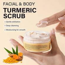 Turmeric Foot Scrub, Mild And Fine Scrub Particles Deep Cleansing, Softening Chicken Skin, Creating Even Skin Tone, Making The Skin Look Smoother And More Delicate, Suitable For All Skin Types - Turmeric - View 3