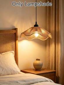 Japanese Wabi-Sabi Style Lampshade, Suitable For Dining Room Pendant Light, Bedroom Light, Bedside Lamp, Living Room Light, Bar Counter Light, Hotel Designer B&B Retro Cafe Lighting (Lampshade Only, Light Body/Bulb Not Included) - 1pc 300mm Japanese-style Lampshade - View 7