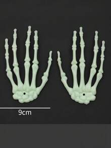 1pc Halloween Skeleton Palm, Suitable For Costume Party, Role Play Decoration, Strap-On Wings, Holiday Costume Prop (Random Color/Style) - Multiple Styles - View 1