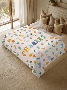 1 buah Selimut Nama Kustom, Selimut Tempat Tidur Personalisasi, Selimut Personalisasi Hewan, Hutan Tropis, Dapat Dicetak Nama, Selimut Personalisasi, Selimut Lucu, Selimut Nyaman, Hadiah Rumah, Hadiah Ulang Tahun, Hadiah Natal, Hadiah Personalisasi, Hadiah untuk Anak Laki-laki/Perempuan, Hadiah untuk Teman - Gaya 1 - View 2