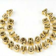 Large Beads. 54pcs, Silver/Gold. Very Suitable For Making Bracelets, Necklaces, Pendants And Other Decorations, With A Delicate And Interesting Style, As Well As Backpacks And Other Decorations. - Multicolor - View 11