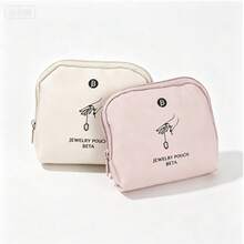 Jewelry Pouch Beta Multi-Compartment Travel Organizer Bag, Portable Zippered Storage Pouch For Jewelry, Sewing Kit And Small Accessories, Dust-Proof Mini Makeup Organizer, Suitable For Home And Travel - C - View 12