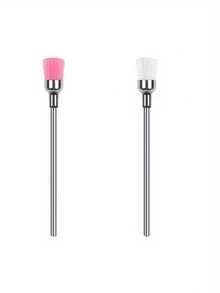 2Pcs Nail Drill Cleaning Brush, Metal Shank Dust Remover Brush For Nail Drill Bits, Nail Art Cleaning Tool - Multicolor - View 8