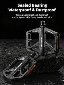 1 paire de pédales de vélo de montagne, matériau en alliage d'aluminium complet, pédales de vélo de route en aluminium complet larges, accessoires de cyclisme, noir/bleu bicolore en option - Multicolore - Voir 6