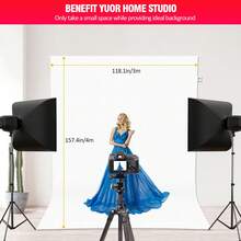 1 Photography Backdrop (Available In Various Sizes And Colors) - An Elegant Backdrop For Portraits And Studio Photography; Made Of Vinyl Material, Suitable For Birthdays And Various Celebrations; Minimalist Design, Lightweight Material. - White - View 2