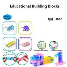 Soft Jelly Transparent Building Blocks Set, Flexible TPE Colorful Transparent DIY Construction Toy Kit, Bendable Stacking Puzzle Blocks, For Open-Ended Creative Building Games, Stress Relief, Suitable For Children, Teenagers, Adults, Also For Family Indoor Game Time, Birthday, Christmas Holiday Gifts, Imagination Development And Creative Craft Activities - Multicolor - View 7
