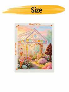 DIY Candy Greenhouse Sweets (Frameless Or Framed 8x12 / 16x20 Inches) Paint By Numbers Kit (Acrylic) Arts & Crafts For Adult Beginners, Home Wall Decor, And Holiday Gifts - Sets - View 9