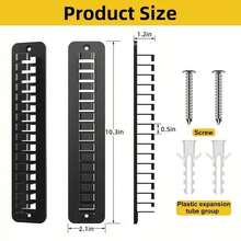 Wall-Mounted Hat Storage Rack, Holds 16 Hats, Adhesive No-Drill Installation, Space-Saving Design, Durable Plastic Portable Hat Rack, Brim Protection Design, Suitable For Closet Office Dorm Storage, Wall-Mounted Hat Hanging Organizer, Home Storage Recommendation - Multicolor - View 8
