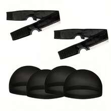 Non-Slip Headband Style Wig Fixing Strap, Adjustable Lace Wig Band With Strap And Hairnet, Suitable For Women - View 10