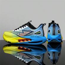 Unisex Speed Racing Running Sneakers Lightweight Thick‑Sole Breathable Sports Shoes Non‑Slip Strong Grip Shock‑Absorbing Outdoor Daily Trainers - Vibrant Orange - View 8