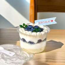 Bộ 20/40/100 cốc pudding tròn tái sử dụng, gồm cốc, cốc có nắp kèm thìa, cốc tiệc, ly sáng tạo, hộp đựng bánh mousse trong suốt, cốc sữa chua, đồ dùng tiệc, cốc tròn, hộp đựng pudding kèm thìa - Nhiều màu - Xem 8