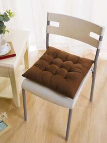 Modern Solid Color Tufted Tie-Up Chair Pad, Thickened Square Floor And Dining Chair Cushion, Soft And Comfortable, Suitable For Student Dorms, Office Desks, Kitchens, Reading Nooks, Home Decor, All-Season Daily Long-Term Sitting, Holiday Use - one-size - View 21