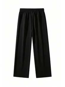 Men's Spring/Autumn Casual Fashion Straight Leg Long Pants Outdoor Sports Minimalist - Black - View 6