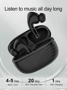 True Wireless Bluetooth Earbuds With Built-In Microphone For Clear Calls, Long Battery Life, Sweat-Resistant Design, Compatible With IOS And Android Devices, Suitable For Fitness, Running And Daily Use - White - View 2