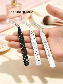 1pc Korean-Style Eyelash Tweezers - Cute Scenic Sticker Tool - Multicolor - View 9