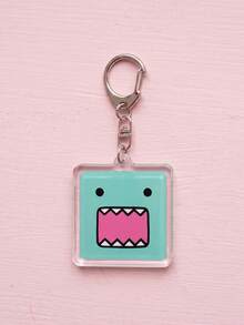 1pc/6pcs Domo-Kun Themed Acrylic Keychains, Featuring Multi-Color Classic Expressions, Funny Glasses, Tongue-Out And Imaginative Cardboard Box Designs, Fashionable Bag Charms, Suitable For Back To School, Gift For Fans, Exquisite Collection, All-Season Use. - Multicolor - View 11