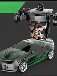 Transforming Car, Transforms Into Robot After Collision, World Famous Car Model, Clever Design, Cool Appearance, Multiple Styles Available, Cool Car Toy, Transforming Toy, Educational Toy, Toy Loved By Children, Suitable As Birthday Gift, Holiday Gift, Surprise Gift - Multi-color - View 9