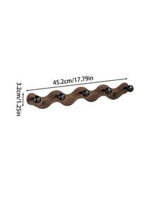 Wave‑Shaped Wall Hook Rail, Multi‑Hooks Decorative Organizer Rack, Hold Kitchen Utensils, Aprons, Towels, Bags And Keys, Sturdy Wall‑Mounted Hardware, Perfect For Kitchen, Hallway And Laundry Room Decor - Multicolor - View 14