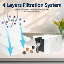 5 أكياس غبار للمكنسة الكهربائية، متوافقة مع X40/X50/Aqua10 Ultra Complete، متوافقة مع L10/L10s Pro/L40/L40s Pro/L50 Pro Ultra، متوافقة مع سلسلة Mova من الروبوت المكنسة، أكياس غبار من الكربون النشط بسعة كبيرة - 5 قطعة - مشاهدة 6