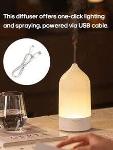 kinscoter 1pc 150ml Mini USB Aroma Diffuser, Compact Portable Ultrasonic Air Humidifier, Lightweight & Colorful, Suitable For Office And Home Use - Multicolor - View 8
