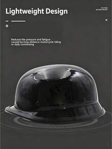 1pc Unisex Vintage Genuine Leather Half Helmet For Electric Motorcycle, DOT Certified, Retro Cruiser Style, Safety Helmet For Electric Scooter - Genuine Leather  Half Helmet - View 6