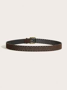 Combination Minimalist Buckle PU Leather Belt Casual Versatile - Multicolor - View 5