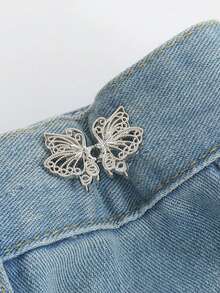 Butterfly-Shaped Waist Tightener Buckle, Tool-Free No-Trace Adjustable Buckle For Loose Pants, Adjustable Waist Buckle For Various Pants, Ready-To-Use Butterfly Buckle Pin - Multicolor - View 7