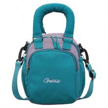 Crossbody Bag Color Block Embroidery Letter Handbag Multi Pockets Storage Bag For Daily Shopping Casual Street - Multicolor - View 11