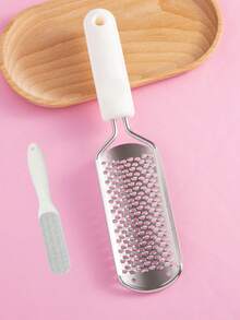 1pc Foot Care Foot Brush, Stainless Steel Foot Exfoliating Foot File, Foot Scraper, Suitable For Dry And Wet Foot Hard Skin, Cracked Dead Skin Removal - Multicolor - View 6