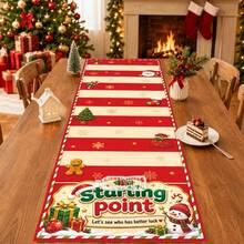 1pc Christmas Roller Game Score Scroll, Decorated With Santa Claus, Christmas Tree And Snowman Patterns - Red And White Striped Racing Tabletop Game Prop, Suitable For Family Gatherings, Winter Parties And Christmas Decorations, Non-Payment Token System - Multicolor - View 10