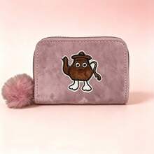 Cartera de felpa para mujer - LM21-MORADOOSCURO - Ver 2