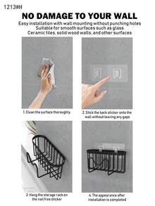 1/2pcs Sink Sponge Holder, Strong Self-Adhesive - Easy To Install, Wall-Mounted Kitchen Sink Rack, Sponge Holder Hook, Perfect For Dishcloths, Sponges, Brushes - Kitchen Supplies, Kitchen Accessories And Kitchen Storage - Multicolor - View 8