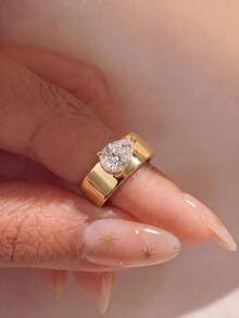 1件優雅女款戒指 高品質珠寶 婚戒 新娘珠寶 週年禮物 - 戒指17 - 查看 5