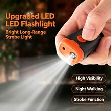 Handheld Ultrasonic Dog Deterrent, Rechargeable Type-C Pet Bark Control Device With LED Flashlight, Portable Animal Repeller For Walking Jogging Camping Yard Indoor Outdoor Use, One Touch Operation - Black - View 5