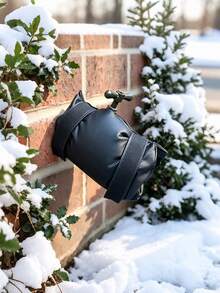 Outdoor Faucet Freeze Protection Cover, Garden Faucet Insulation Winter Valve Protective Cover, Reusable Waterproof Anti-Freeze Hose Fitting Cover, Suitable For Courtyard Irrigation Tools Accessories In Cold Weather With Snow And Rain,Christmas - A - View 2