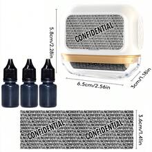 New Wide Anti-Identity Theft Protection Roller Stamp + 3 Refill Bottles Set, Protect Your Privacy And Security (Dream Purple/Warm Yellow/Moon White) Morandi Color Privacy Confidentiality Stamp, Best Friend Gift - Morandi Large Window Privacy Stamp + 3 Refill Set - A005 - View 8