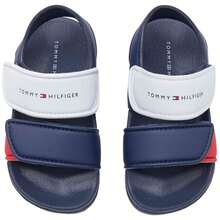 Tommy Hilfiger صنادل مسطحة أطفال - الأسود - مشاهدة 4