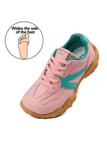 Wide Toe Box Retro German Trainer Sneakers Low-Top Lace-Up Casual Commuter Women's Shoes Pink Cute Style - Pink - View 9