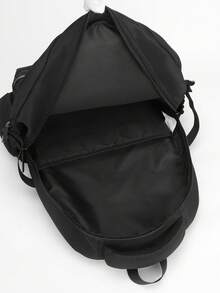Men's Large Capacity Multi-Compartment Backpack With Reflective Strip Design, Durable And Lightweight, Suitable For Middle School, High School And College Students, Can Fit Laptop, For School, Commute, Short Trips, Travel, Outdoor Hiking, Daily Storage Bag, Gift For Boys And Boyfriends - Multicolor - View 11