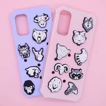 15PCS Black And White Animals Shoe Charms Set, PVC Shoe Decorations, Shoe Accessories Charms, Gift Idea For Birthday Christmas Halloween Party Favors - Multicolor - View 3