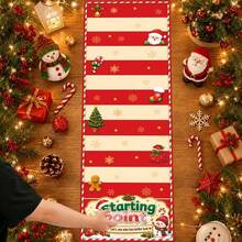 1pc Christmas Roller Game Score Scroll, Decorated With Santa Claus, Christmas Tree And Snowman Patterns - Red And White Striped Racing Tabletop Game Prop, Suitable For Family Gatherings, Winter Parties And Christmas Decorations, Non-Payment Token System - Multicolor - View 8