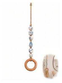 1pc Decorative Beaded Towel Rack With Ring - Vintage Beaded Hanging Rack, Bathroom And Kitchen Decorative Hand Towel Holder, Vintage Country Style Gift - Multiple Styles - View 10