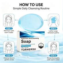 YURHERSU Hyaluronic Acid Cleansing Soap, Gentle Cleansing, Moisturizing Bath Soap. - Hyaluronic Acid Cleansing Soap - View 11