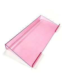 15° Tilted Wrist Support Transparent Minimalist Keyboard Desk Extension Stand, Stable Adjustable Height Desktop Stand For Typists, Office Employees, Home Office Typing Work, Back To School - Multicolor - View 11